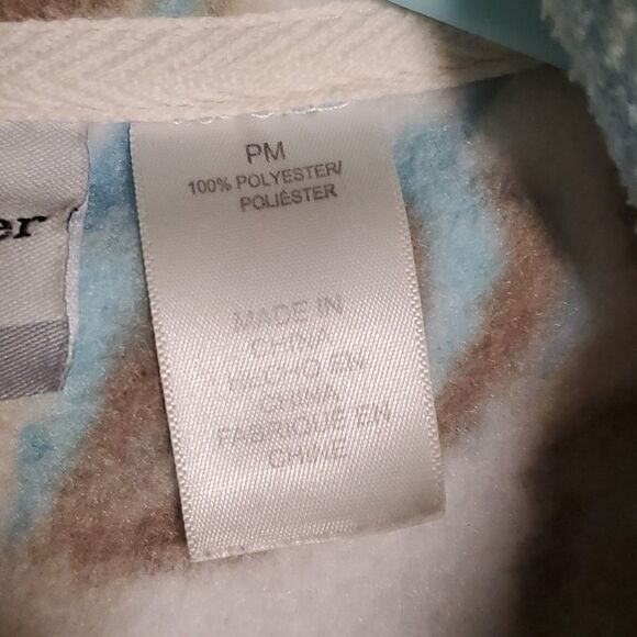 Petite zip up floral sweater jacket sweatshirt - Picture 5 of 6